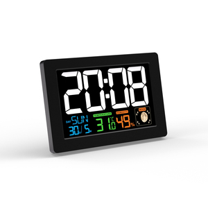 Mẫu Miễn phí thiết kế hiện đại nguyên tử đồng hồ báo thức với đài phát thanh điều khiển có tính năng trong nhà ngoài trời nhiệt độ độ ẩm mặt trăng giai đoạn - Product Image 3