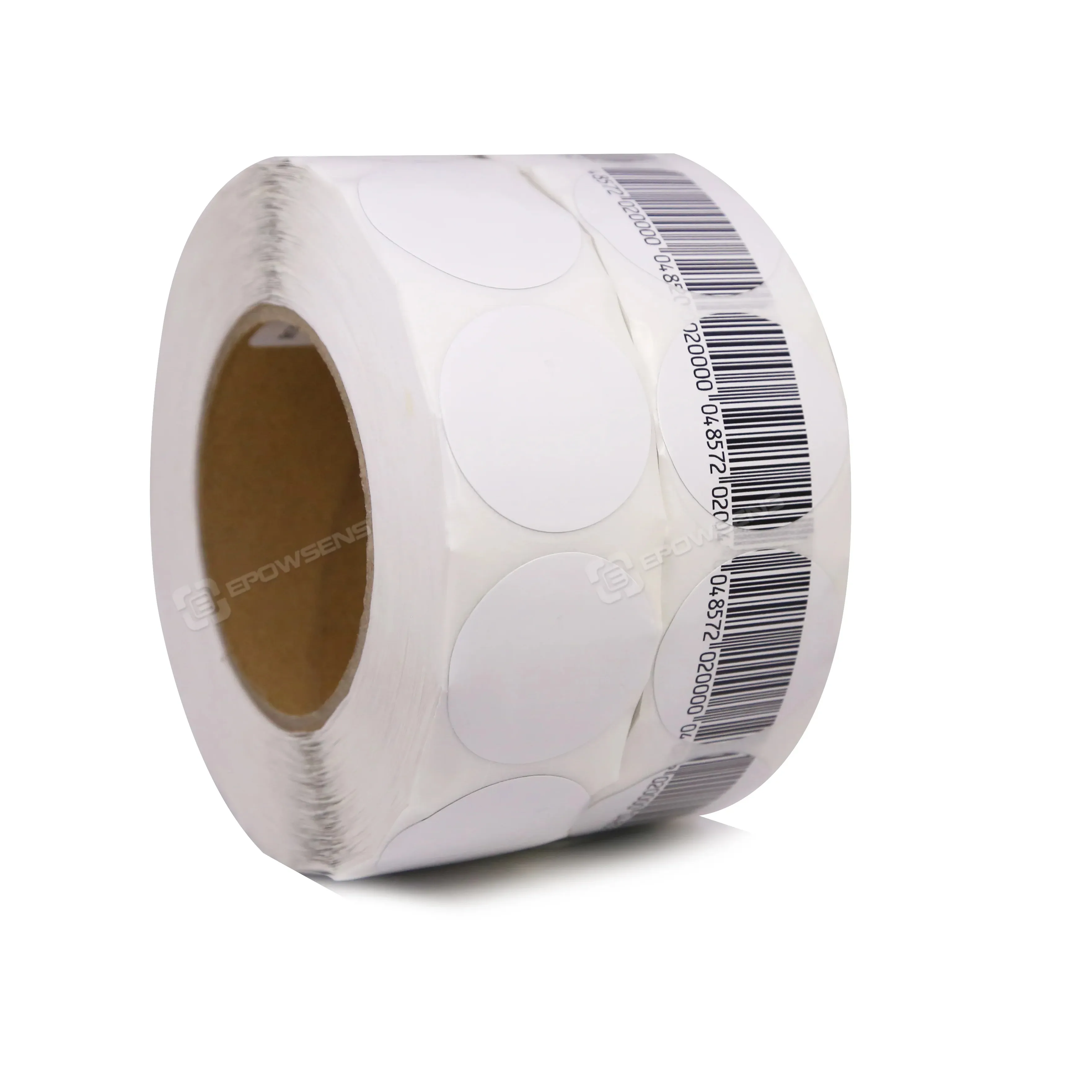 40mm round Dummy Barcode EAS Anti Theft RF Label 8.2mhz RF Sticker Soft Label for Retail Security