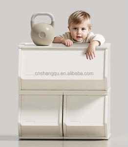 Vsuch Đồ Chơi Lưu Trữ Tổ Chức Quần Áo Đồ Ăn Nhẹ Container Thùng Thêm Lớn Stackable Phía Trước Mở Nhựa Trẻ Em Xếp Chồng Lưu Trữ Thùng - Product Image 1