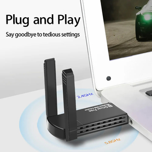<strong>Wireless</strong> <strong>Network</strong> Card Gigabit Dual-band Driver-free <strong>Computer</strong> USB Wifi Receiver 1300Mbps <strong>Wireless</strong> <strong>Network</strong> Card 5G - Product Image 4