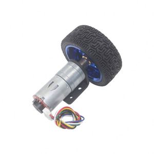 DIY Arduino Naben motoren mit Encoder 6V 12V 24V DC Getriebe motor 65mm Rad kupplungs satz Smart Car Robot Getriebe motoren für Boots spielzeug