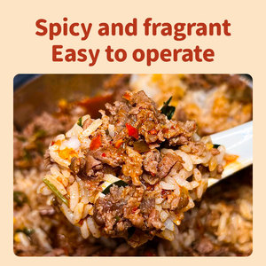 ฐานเนื้อตุ๋นแบบสดซอสเนื้อสับผสมข้าวสูตรหม้อร้อนปรุงรสเนื้อวัวเพื่อการค้า - Product Image 3