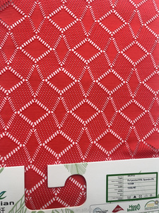 XA2915 tela de malla de LICRA de poliéster elástica de 4 vías de color personalizado para traje de baño agujero tricot red Bikini de natación liso - Product Image 6