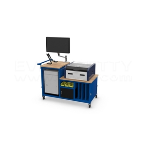 Labor möbel China Hersteller Lab Workbench Computer tisch mit Schubladen beleuchtung für Schul labor - Product Image 5
