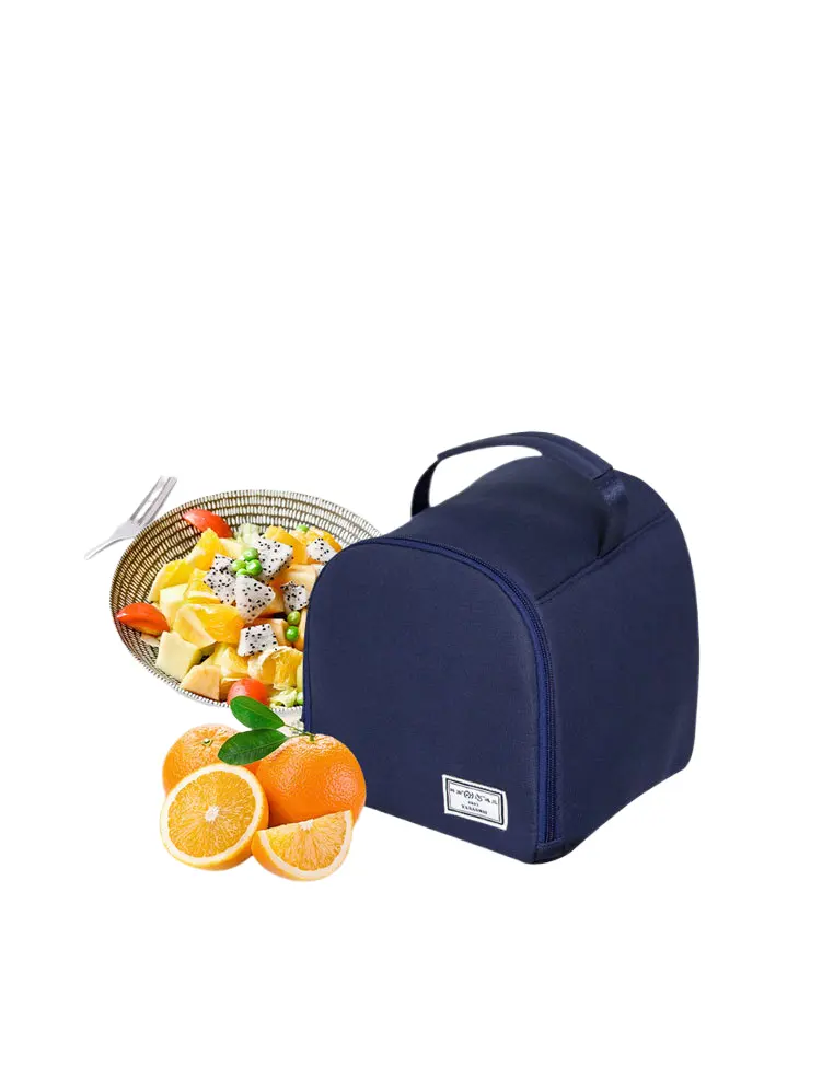 Casual viola Invit L certificato di prodotto per bambini blu e bianco pranzo piccola borsa termica