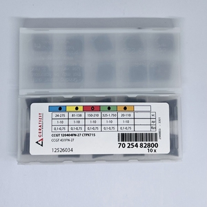 Gli utensili da taglio CNC serie CCGT1204 inseriscono inserti di tornitura per ridurre le vibrazioni di precisione nella lavorazione dei metalli - Product Image 3