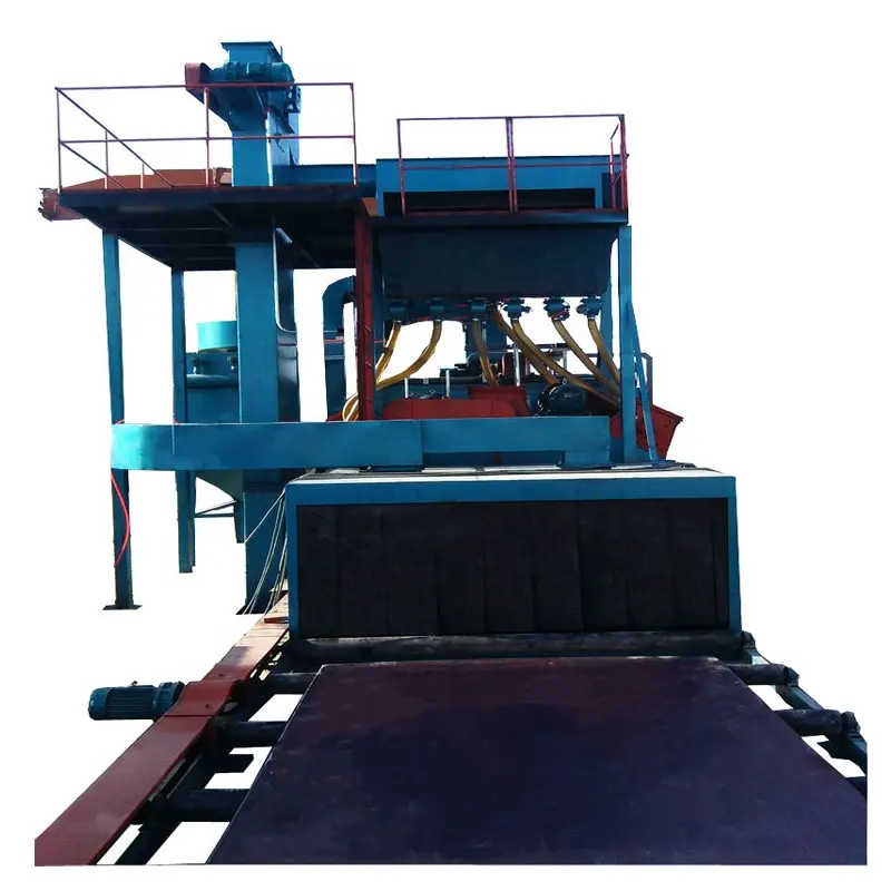 Q6920 roller conveyor shot blasting machine price / shot blasting machine for steel sheet steel plate