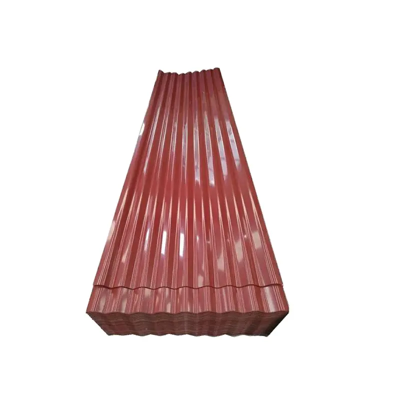 Hoja de techo de acero de calibre 14 galvanizado corrugado dx52d z140 0,45mm hojas corrugadas de zinc placa de acero para techos