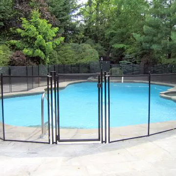 Clôture de piscine en mailles amovibles, Installation de clôture de sécurité