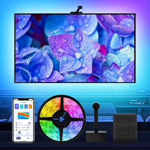 Immersive Ambient Color Sync 45-65 Inch Television Smart <strong>LED</strong> TV Strips Backlight with Camera for Android <strong>LG</strong> Samsung - Product Image 1