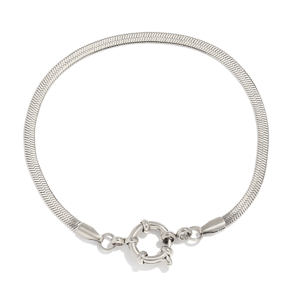 blade chain bracelet- SILVER