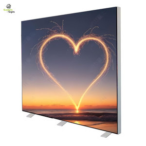 Đông dấu hiệu vải đồ họa hợp kim nhôm khung xách tay Pop Up seg ánh sáng Hộp Backlit Backdrop tường hiển thị - Product Image 1