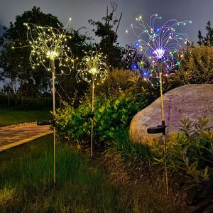 חיצוני LED שמש פיות אור 90LED עמיד למים גן חצר דשא שמש זיקוקין דשא גלוב שן הארי מנורת דקור
