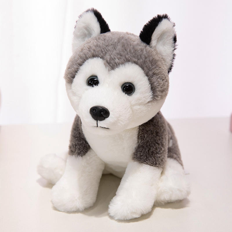 Husky accroupi 22cm