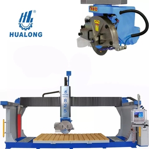 HUALONG Stone Machinery Automático Multifunción 5 Axis Cnc Router Bridge Saw Máquina de corte de piedra de mármol con fresado - Product Image 6