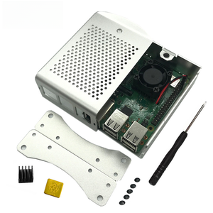 Raspberry Pi 4B алюминиевая сетчатая коробка Raspberry Pi 4-го поколения металлический корпус с охлаждающим вентилятором - Product Image 5