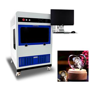 Kişiselleştirmek için kristal 3d gravür kristal makinesi için yüksek hassasiyetli 3d lazer oyma makinesi alışveriş merkezi