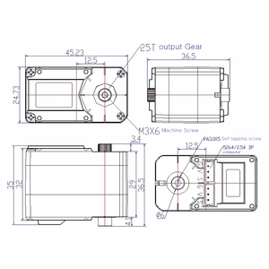 Feetech 12V 30KG STS3215 Bus intelligente ad alta coppia Servo 360 grado TTL robotico per robot di programmazione Ai robotica/fai da te
