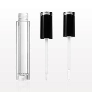 3ml נייד צילינדר בקבוק בקבוקון עם נהרו טיפ איילה רגל גלוס שחור המוליך כובע Flacone קוסמטי