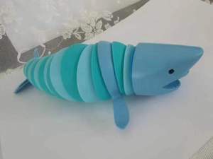 Tik Tok ทากทะเล wrigly Fidget Slug หอยทากของเล่นประสาทสัมผัสฉลามปลาโลมาเฟอร์ประทับตราเด็กป๊อปอลิ่ง3D สายรุ้งของเล่น - Product Image 5