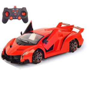 新しい2.4Gリモートコントロールモデル光と音楽を備えた高速ドリフトカー、1:14ドア開口部Rcドリフトカー、電気玩具車両カー