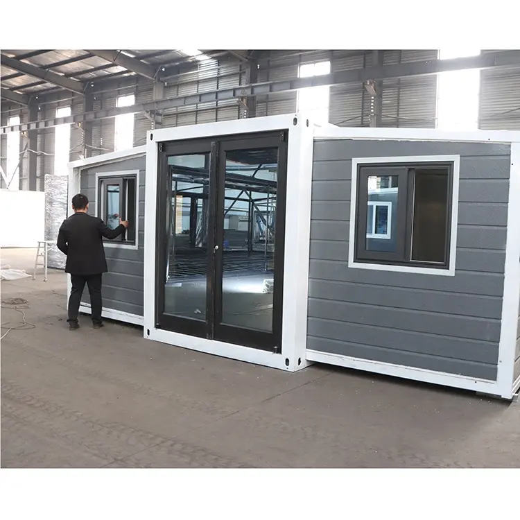 20 40 ft modello di lusso case modulari cina contenitore espandibile piccoli contenitori pieghevoli capannone prefabbricato portatile facile da montare