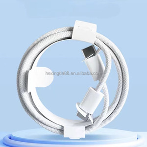 <span class=keywords><strong>2025</strong></span>流行尼龙Cargador Tipo c Kabel 1M 2M <span class=keywords><strong>USB</strong></span> C电缆数据60W 240W充电器电缆类型c适用于iphone 15 13 12 X Pro Max