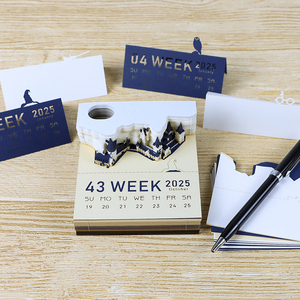 Dropshipping 3D Bloc de notas adhesivas personalizadas Bloc de notas Hary Potter Calendario mágico Artesanía de papel Papelería personalizada Artículos de regalo - Product Image 1