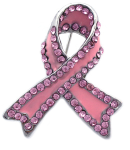 Pink Rhinestone <strong>Ribbon</strong> Brooch Breast <strong>Cancer</strong> Awareness Bowtie Aid Symbol Pin Icon Love HIV and AIDS Badge Sweater Brooches Pins