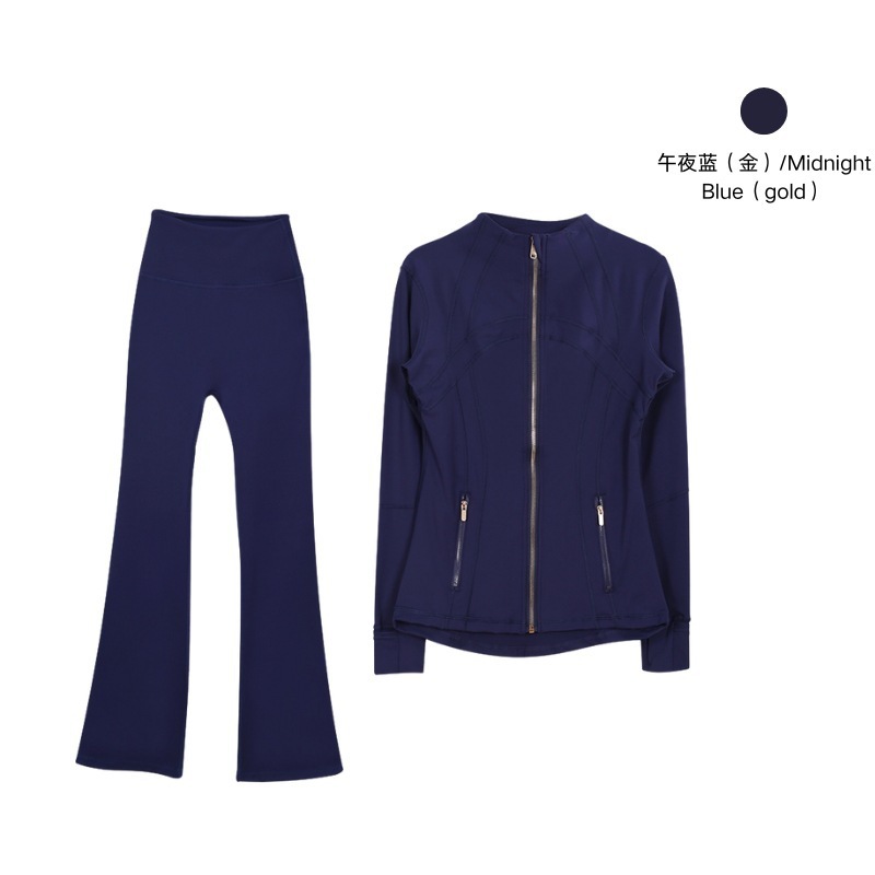 Ensemble de trompettes bleu nuit et or