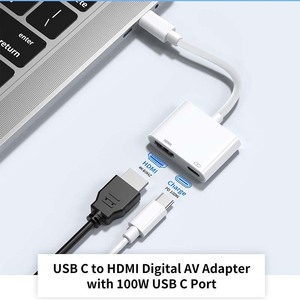 通用串行总线C型至高清电视电缆适配器4K60Hz，带100W PD快速充电端口，适用于苹果平板电脑高清电视显示器笔记本电脑 - Product Image 5