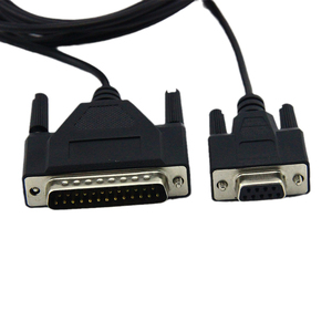 DB9 (9-Pin) Female to DB25 (25-Pin) Male Serial Null Modem Cable - Product Image 1