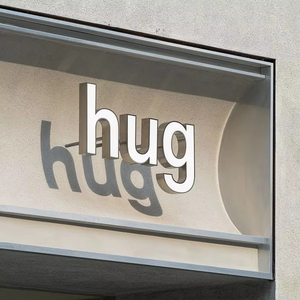 Sáng tạo trong nhà/ngoài trời dẫn đăng ký quảng cáo với biểu tượng cá nhân Frosted thép không gỉ Acrylic sáng thư - Product Image 2