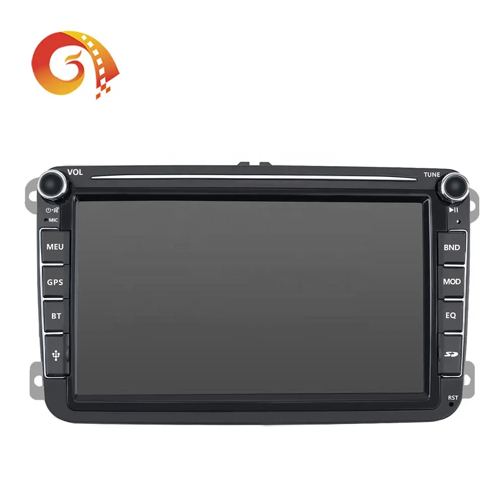 Autoradio android 10, 8 pouces, bluetooth, écran tactile, Double Din, pour voiture Vw Crafter, caddy, Passat, CC