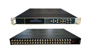Satellite Receiver with DVBS2 DVBT2 Tuner <strong>Input</strong> to HLS RTMP HTTP RTSP SRT <strong>IP</strong> Gateway in TV Front End System - Product Image 3