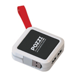 4-port <strong>Usb</strong> <strong>Hub</strong> Server with LED Light with Belt LOGO Printing YC1226 - Product Image 1