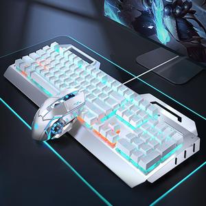 Combinación de teclado y ratón mecánicos con cable de 104 teclas para juegos y oficina - Product Image 4