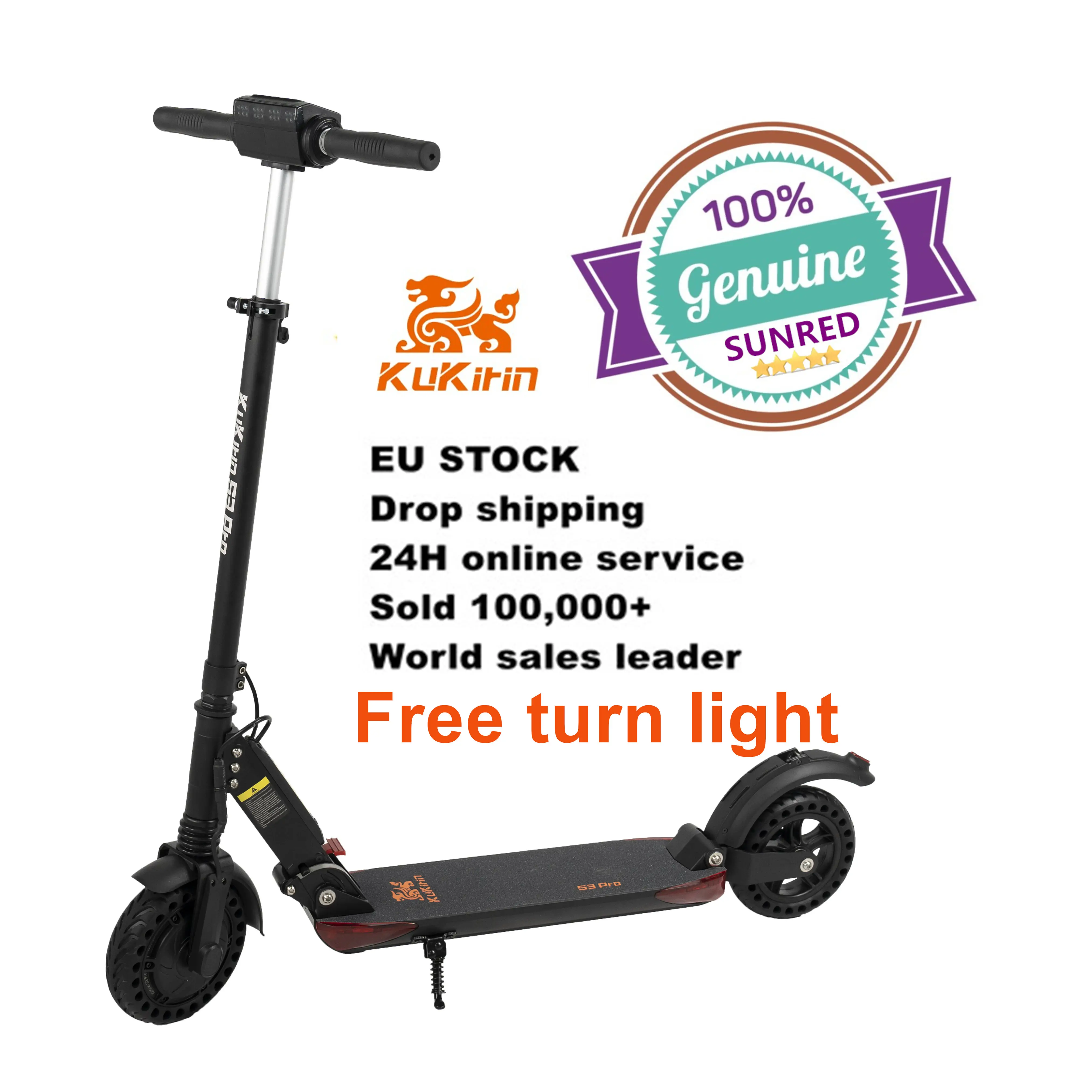 EU stock KUKIRIN S3 PRO E-scooter pieghevole 30km - 7.5ah 350W motore LCD 8 pollici batteria al litio Scooter elettrico