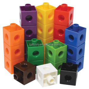 幼稚園の学習活動カウントおもちゃモンテッソーリ数ブロック数学リンクキューブ - Product Image 1