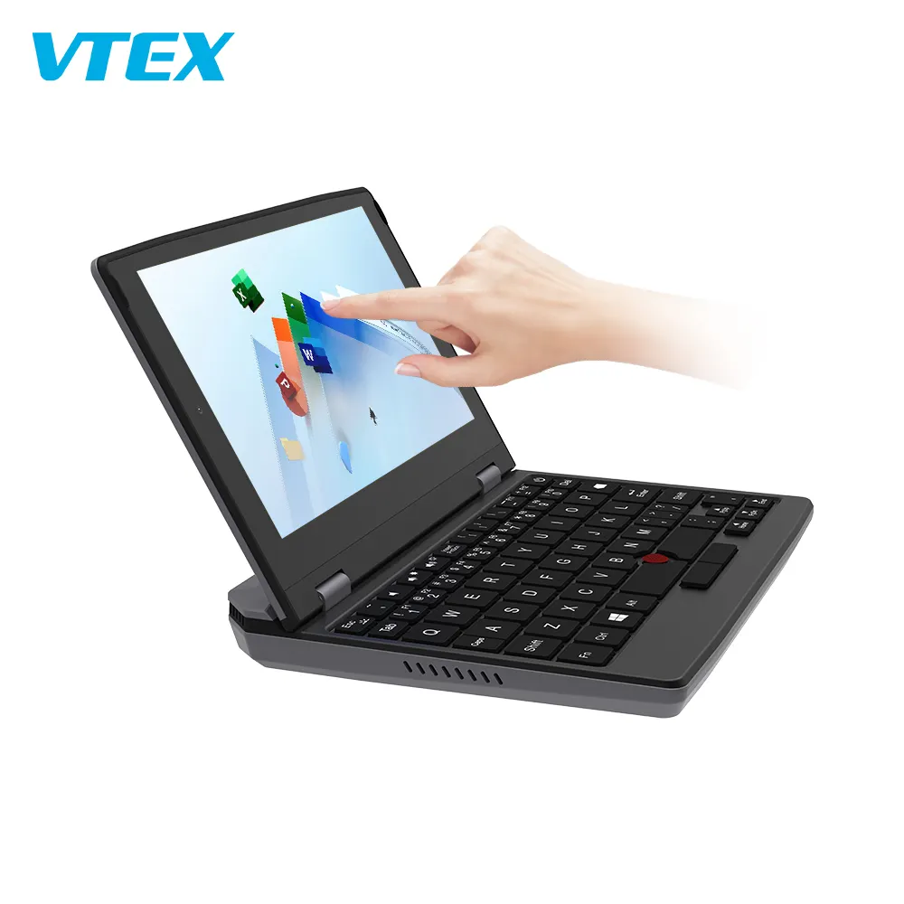 Venta caliente de 7 pulgadas de pantalla táctil Mini Pocket Laptop 12Gb Win 10 precio barato de alta calidad a estrenar portátil Notebook Computer Pc