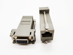DB9母至RJ45模块化适配器，DB9至RJ45母插孔以太网适配器 - Product Image 5