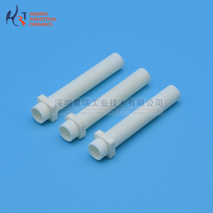 Yüksek hassasiyetli tüp 99 Alumina Al2O3 katı seramik çubuk/özelleştirmek 99% alüminyum oksit seramik koruma yalıtım borusu - Product Image 1
