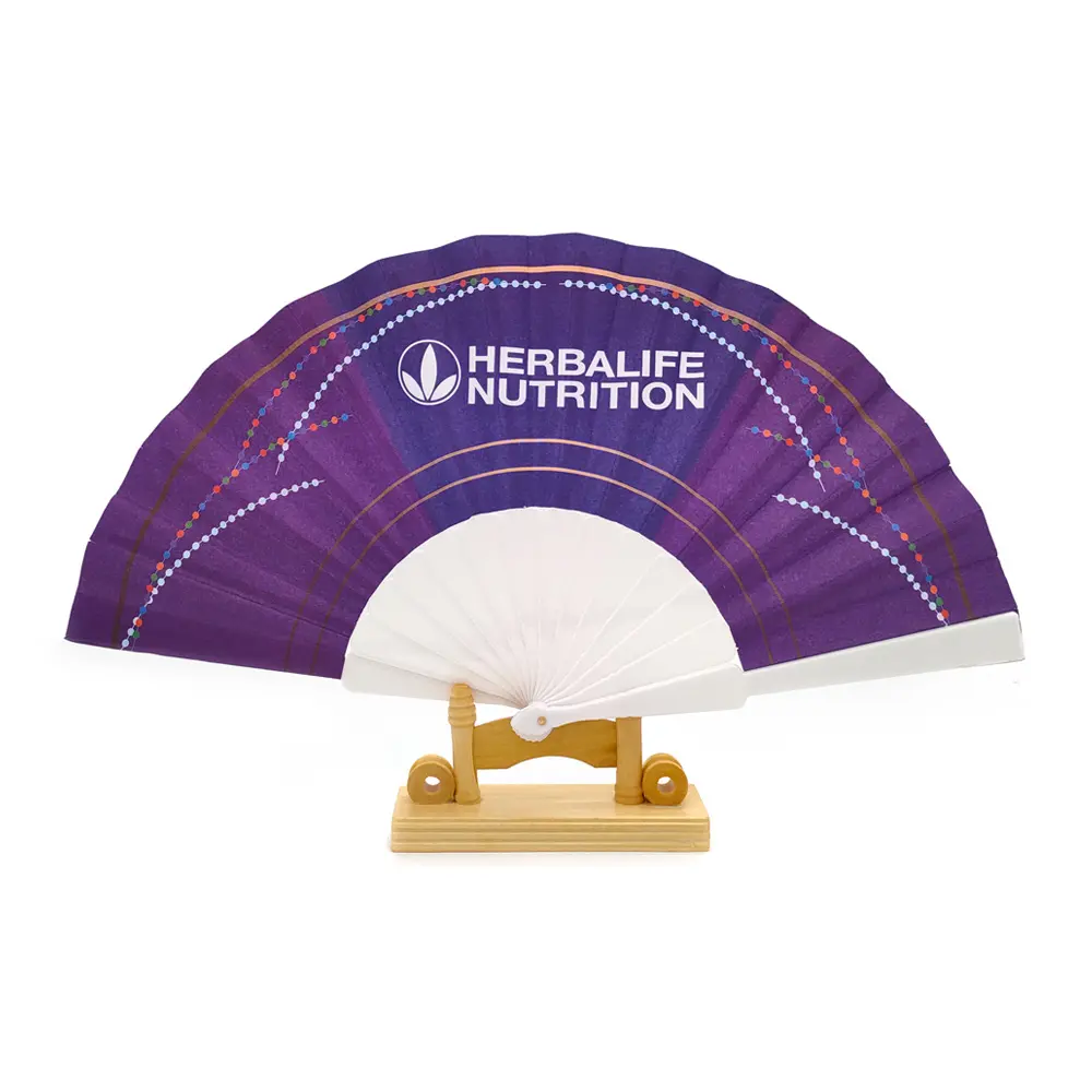 Personalized high quality custom hand fan with plastic ribs custom printed hand fan