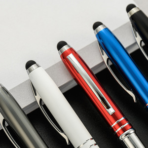 Custom <strong>3</strong> <strong>in</strong> <strong>1</strong> Multifunction Stylus Led Light <strong>Pen</strong> With Logo Print for Gift - Product Image 2