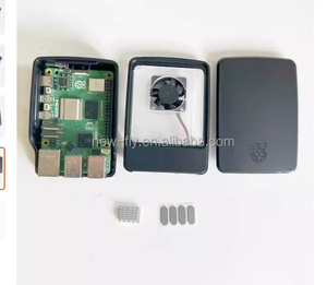 2023 <strong>Raspberry</strong> <strong>Pi</strong> 5b Red-White Color Enclosure Box <strong>Case</strong> with Cooling Fan - Product Image 4
