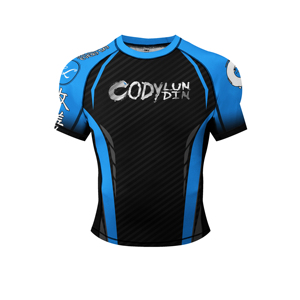 Cody Lundinスーパーヒーロー圧縮Tシャツ男性用カスタムプリント半袖通気性