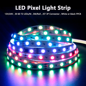 DC12V 24V 5M SM16703LEDマジックカラーストリップ306072LED/m SMD5050防水IP65IP67アドレス指定可能なデジタルピクセルランプバー2811 - Product Image 2
