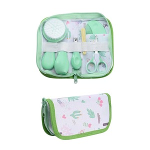 6 Piece Baby Daily Care Set with Nail Clippers Scissors Nail Sharpener Head Brush Comb Nasal <strong>Aspirator</strong> Grooming <strong>Kit</strong>