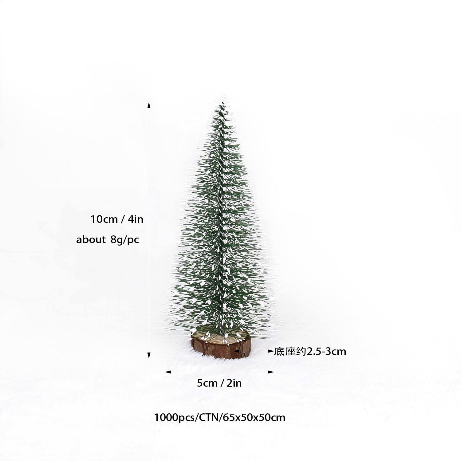 Ch-t10-10cm pino pequeño nevado