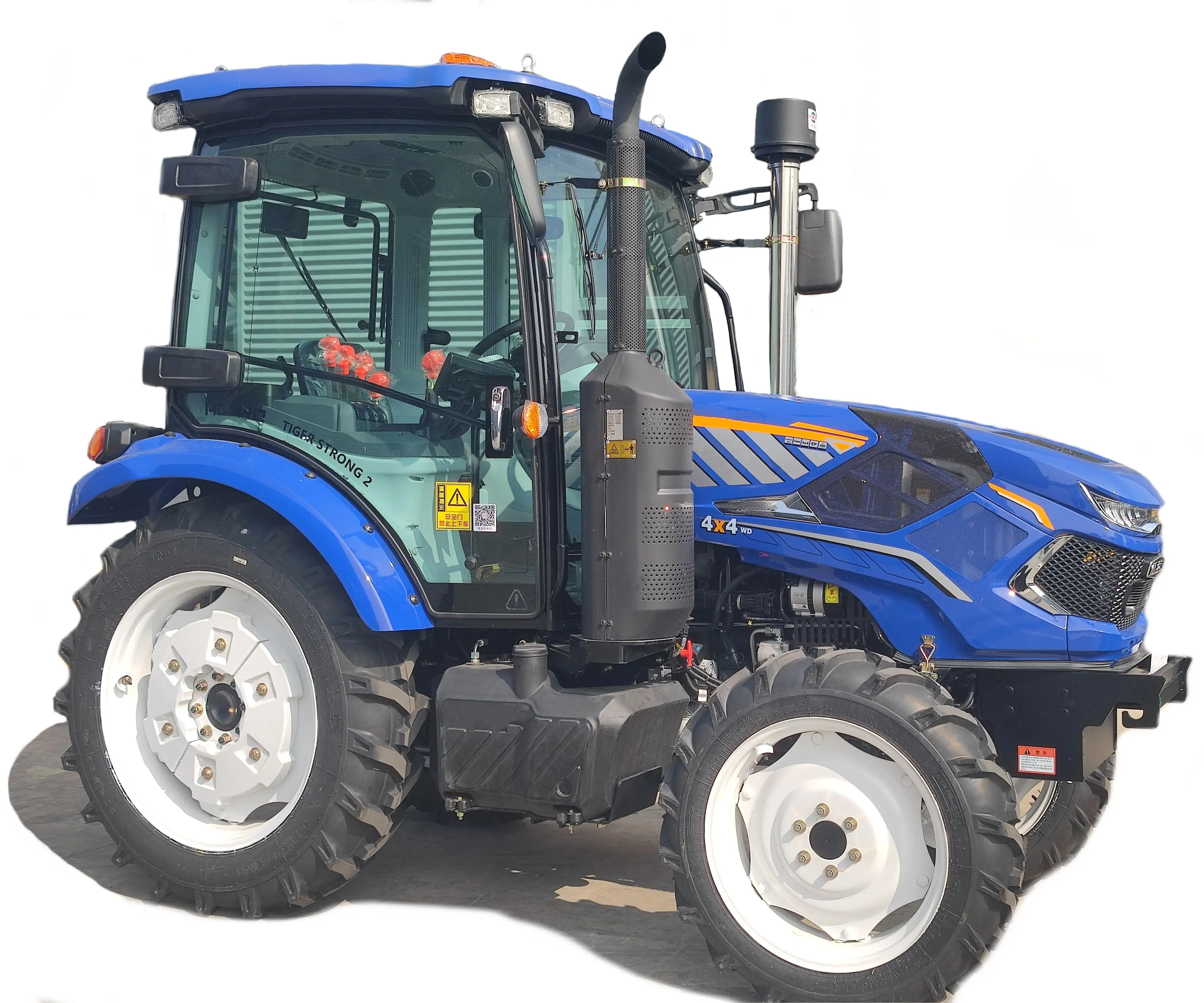 Mesin traktor baru 110hp 1104 4WD, penggerak roda 4x4 16F + 8R pertanian mini, traktor berjalan Tiongkok